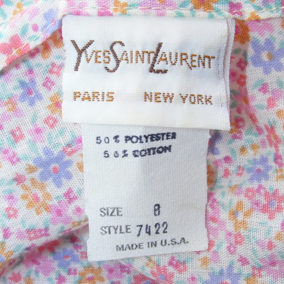 SOLD!! Vtg YVES SAINT LAURENT Girls Dress, 8 - Picture 6 of 7
